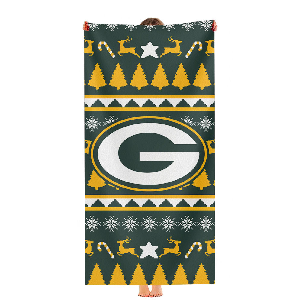 Green Bay Packers Cloth Tall Ultra-Soft Luxury Bathroom Towels