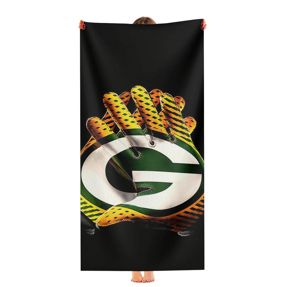 Green Bay Packers Go Pack Ultra-Soft Luxury Bathroom Towels