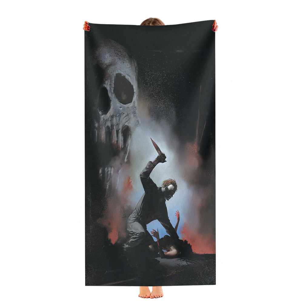 Halloween 2018 Killer Wallpaper Ultra-Soft Luxury Bathroom Towels