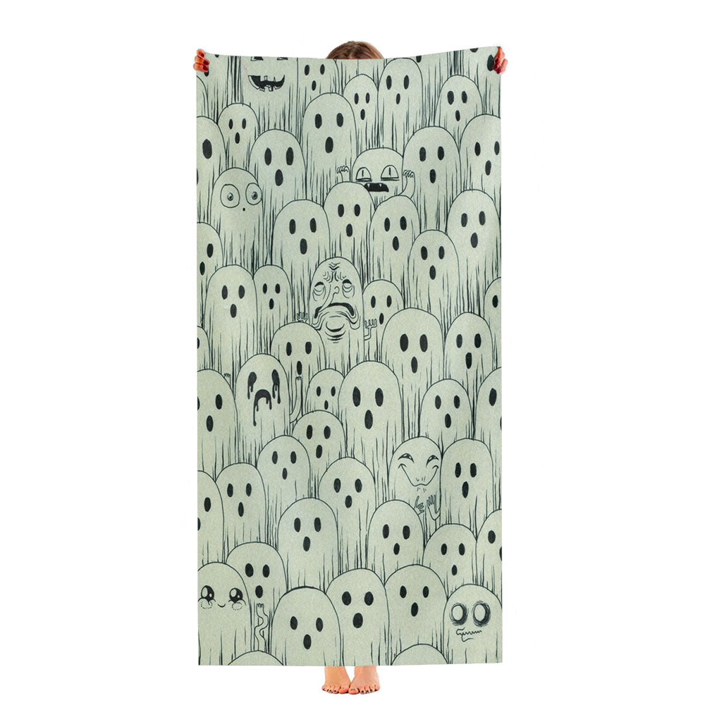 Halloween Aesthetic Creepy Halloween Ultra-Soft Luxury Bathroom Towels