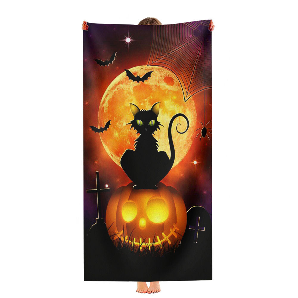 Halloween Casper The Friendly Ultra-Soft Luxury Bathroom Towels