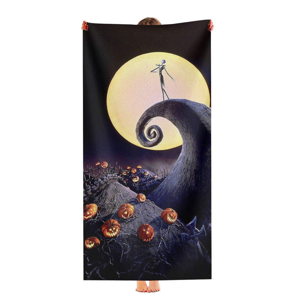 Halloween Haunting Skull Ultra-Soft Luxury Bathroom Towels
