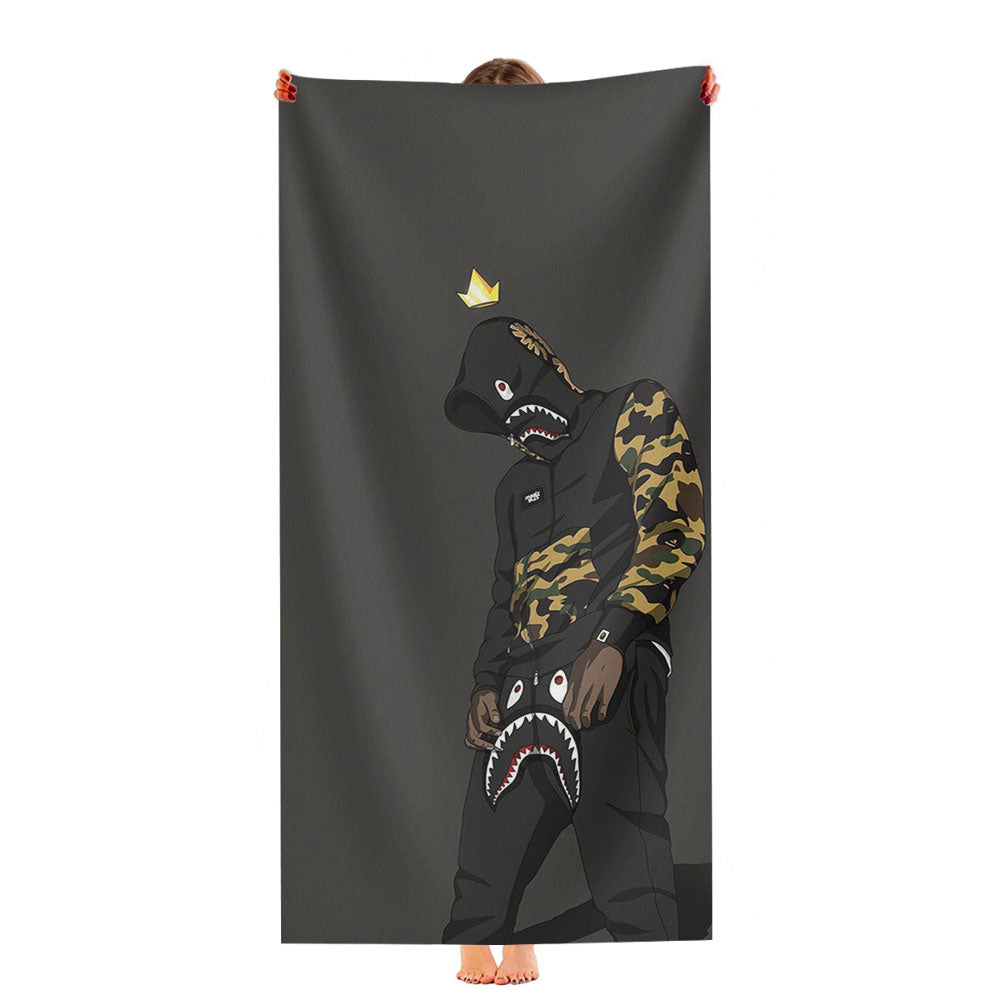 Hypebeast Bart Simpson Yellow Ultra-Soft Luxury Bathroom Towels
