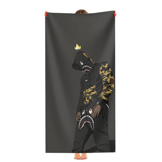 Hypebeast Bart Simpson Yellow Ultra-Soft Luxury Bathroom Towels