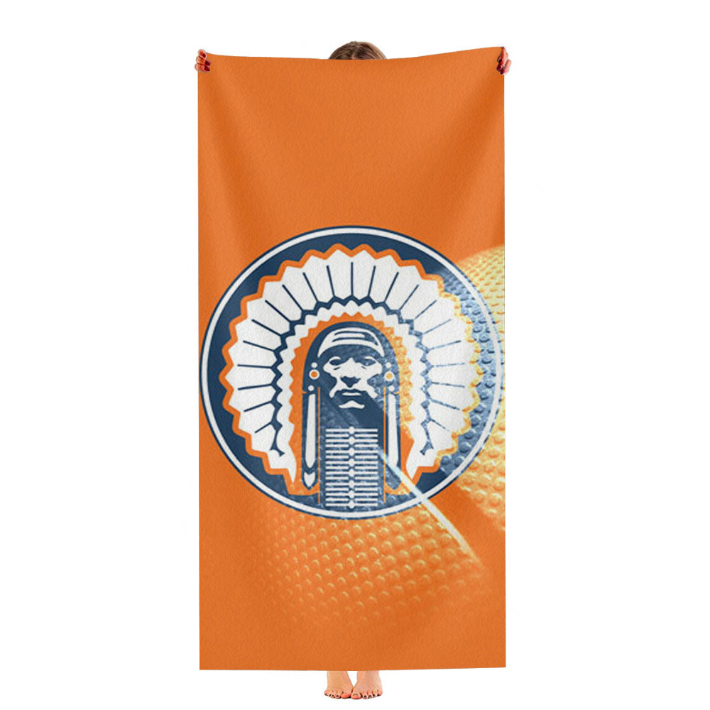 Illinois Icon Logo Ultra-Soft Luxury Bathroom Towels