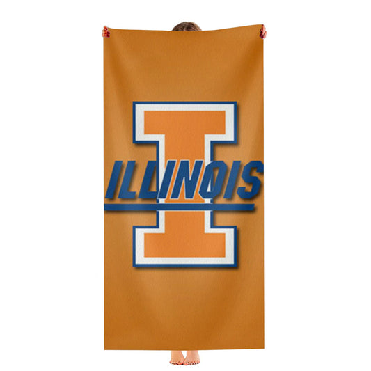 Illinois Orange Ultra-Soft Luxury Bathroom Towels