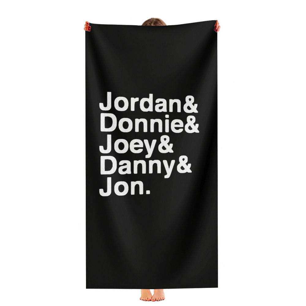 Jordan Knight Donnie Wahlberg Nkotb Ultra-Soft Luxury Bathroom Towels