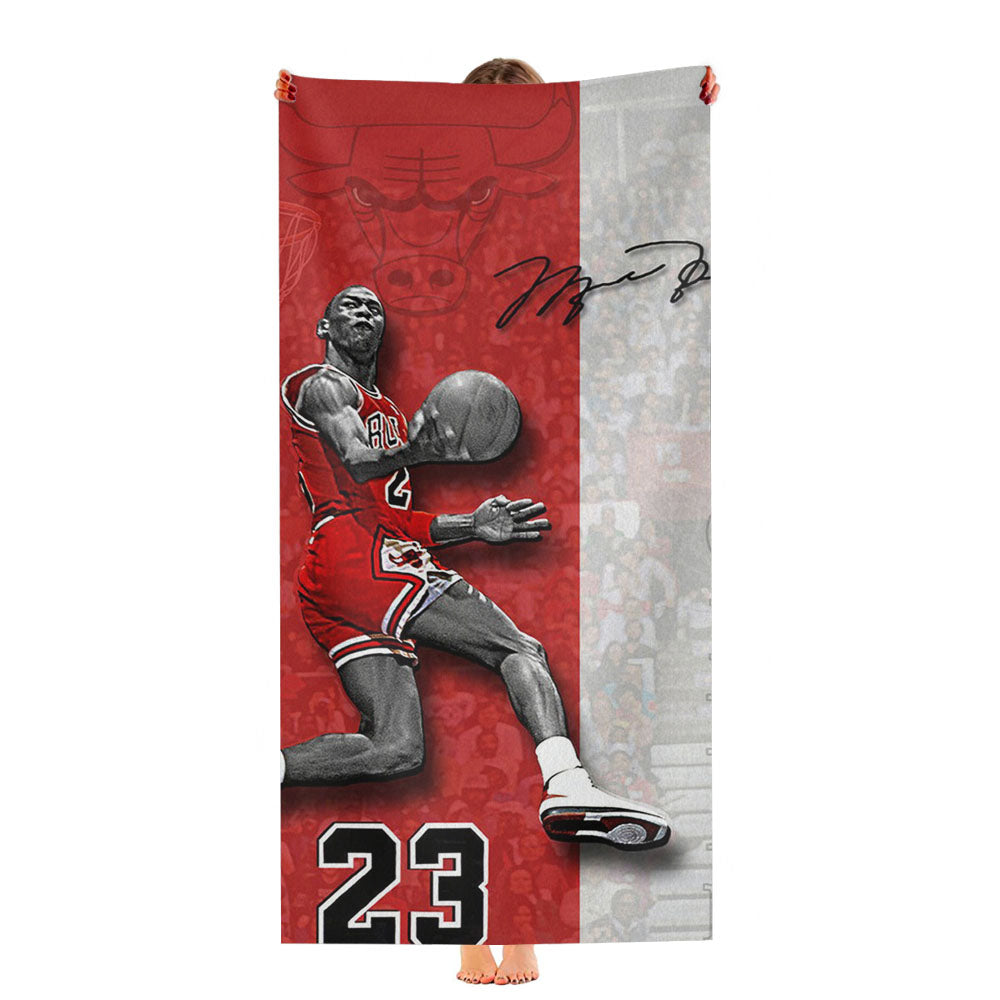 Jordan Retro 7 Raptors Print Ultra-Soft Luxury Bathroom Towels