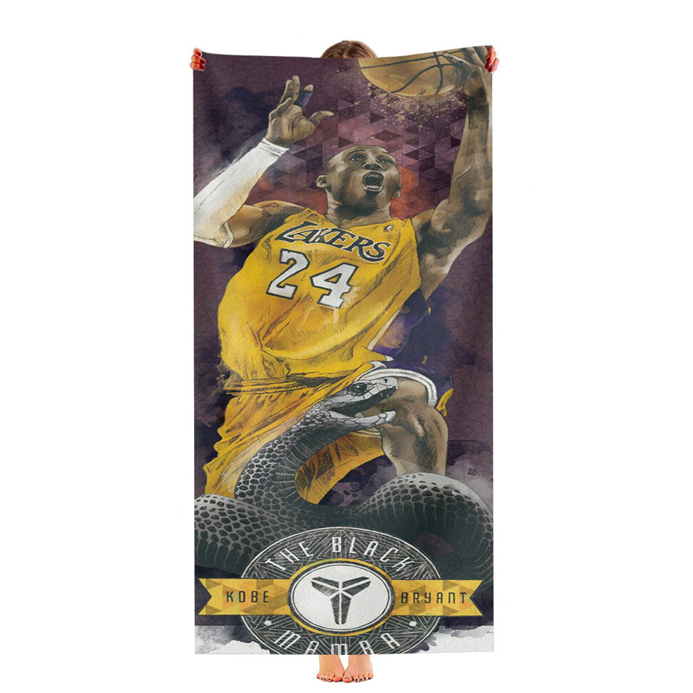 Kobe Bryant Lakers Nba Team Ultra-Soft Luxury Bathroom Towels