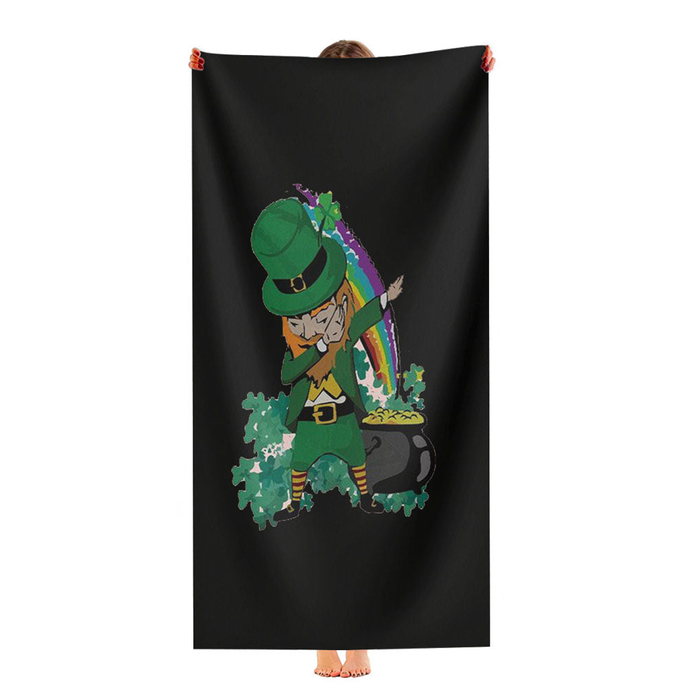 Leprechaun St Patricks Day Ultra-Soft Luxury Bathroom Towels
