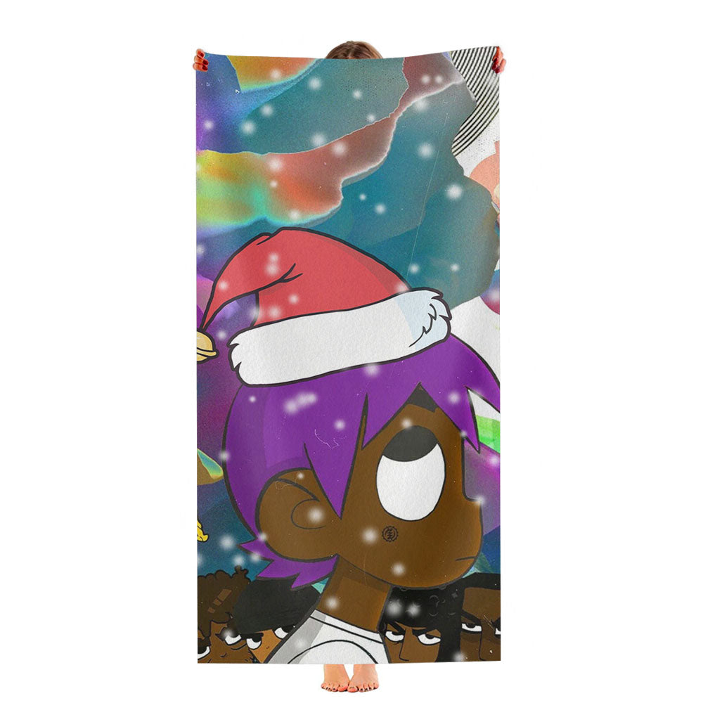 Lil Uzi Christmas Santa Ultra-Soft Luxury Bathroom Towels