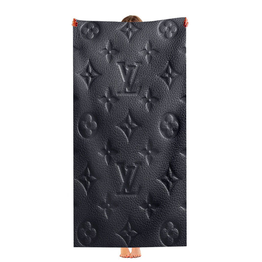 Louis Vuitton Fashion Logo Gray Ultra-Soft Luxury Bathroom Towels
