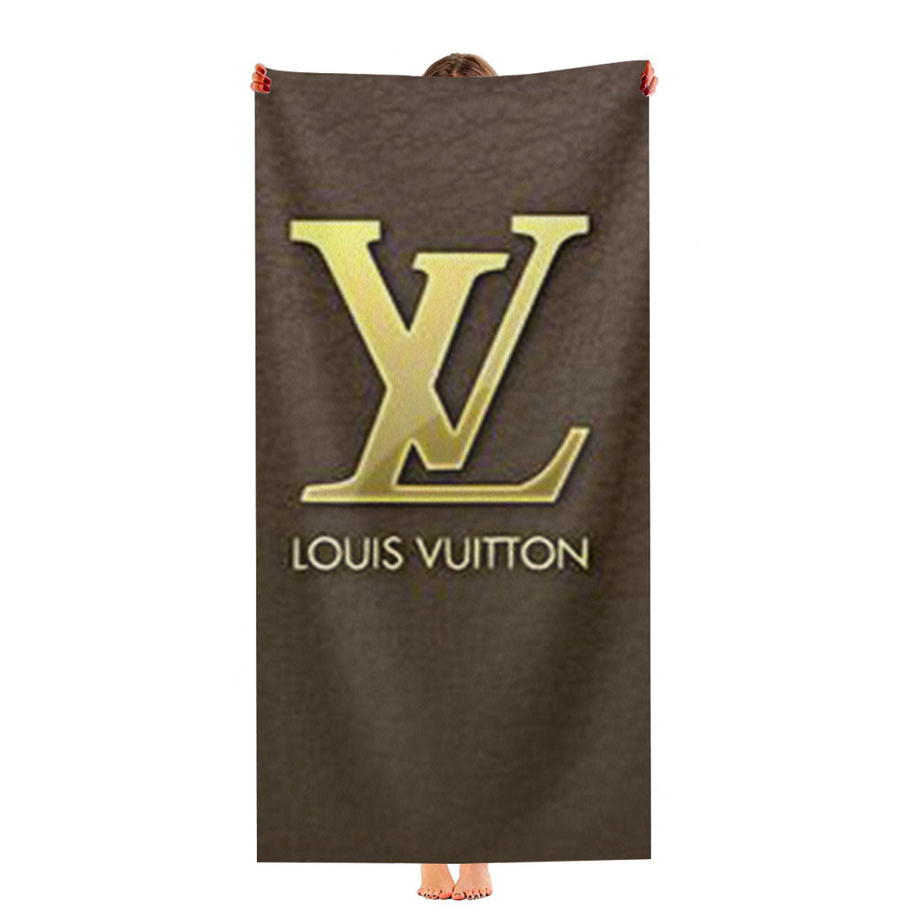 Louis Vuitton Leather Ultra-Soft Luxury Bathroom Towels