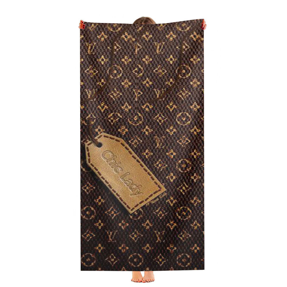 Louis Vuitton Paper Tag Ultra-Soft Luxury Bathroom Towels