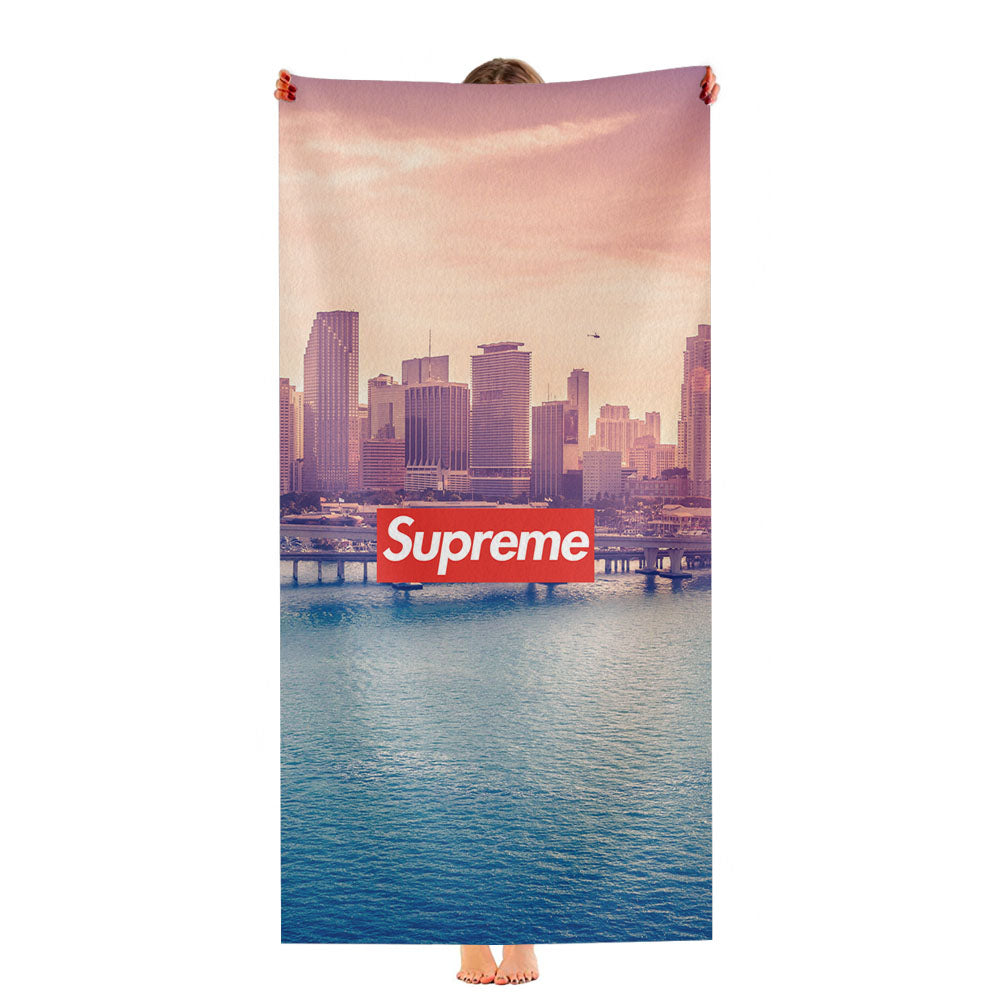 Miami Downtown Florida Ultra-Soft Luxury Bathroom Towels