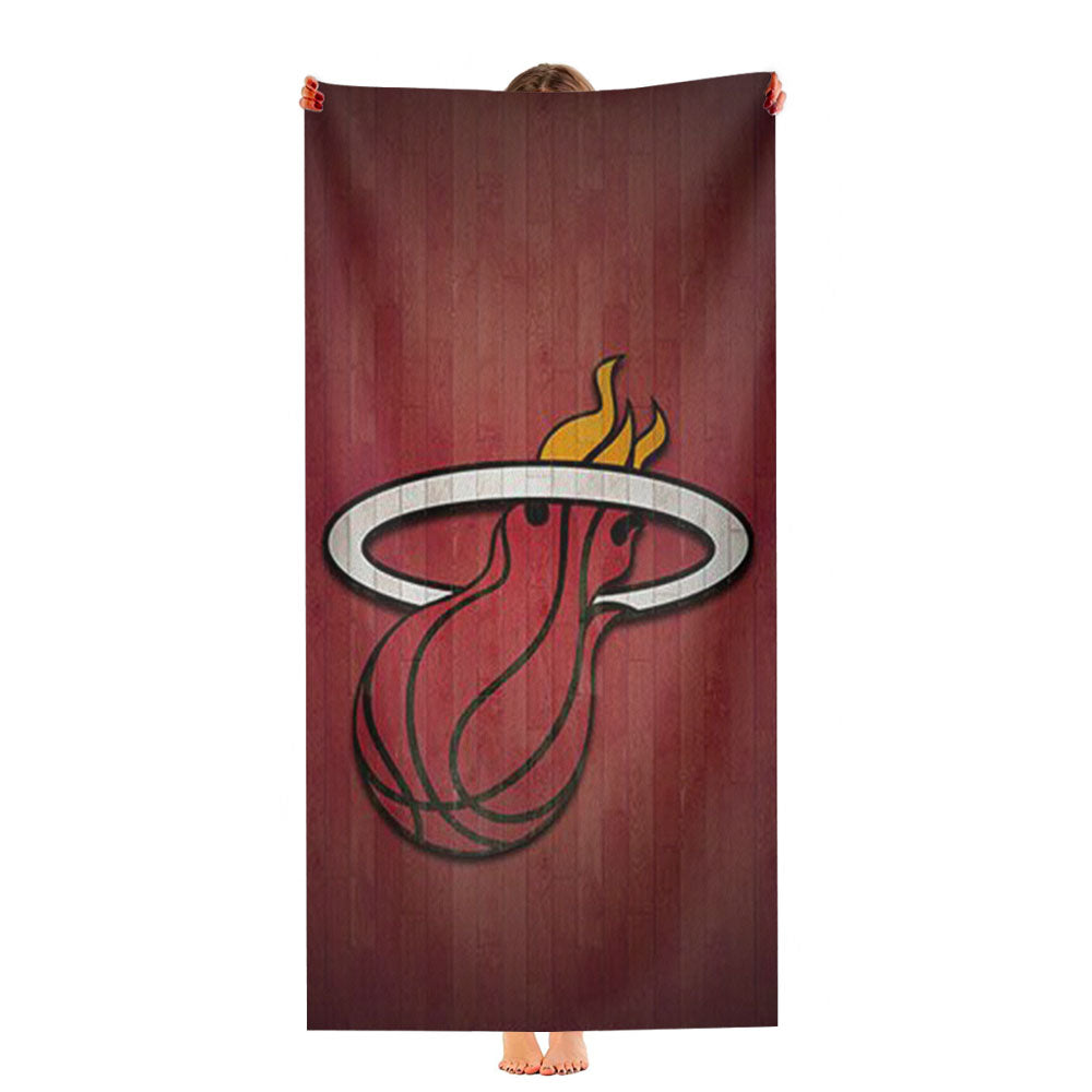 Miami Heat Basket Ultra-Soft Luxury Bathroom Towels