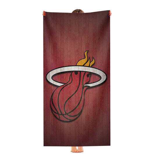 Miami Heat Basket Ultra-Soft Luxury Bathroom Towels