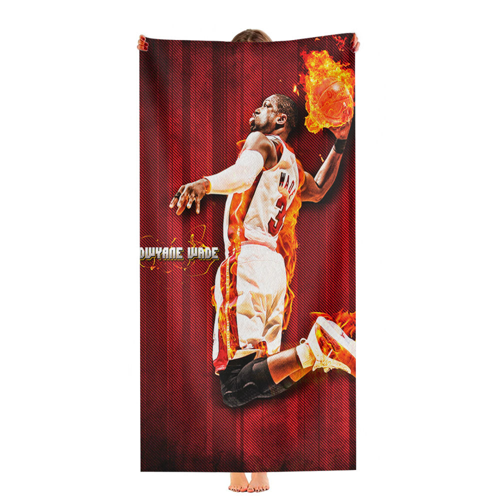 Miami Heat Hardwood 2 Ultra-Soft Luxury Bathroom Towels