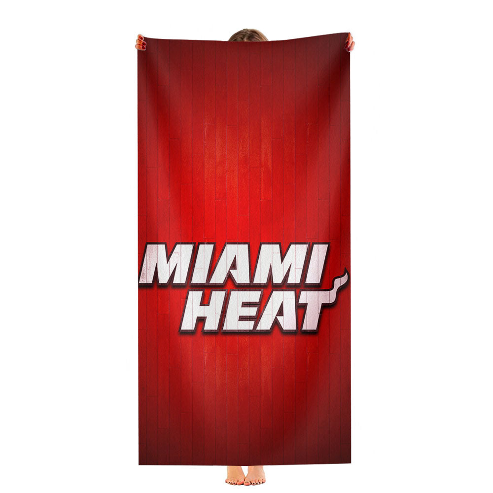 Miami Heat Hardwood Ultra-Soft Luxury Bathroom Towels