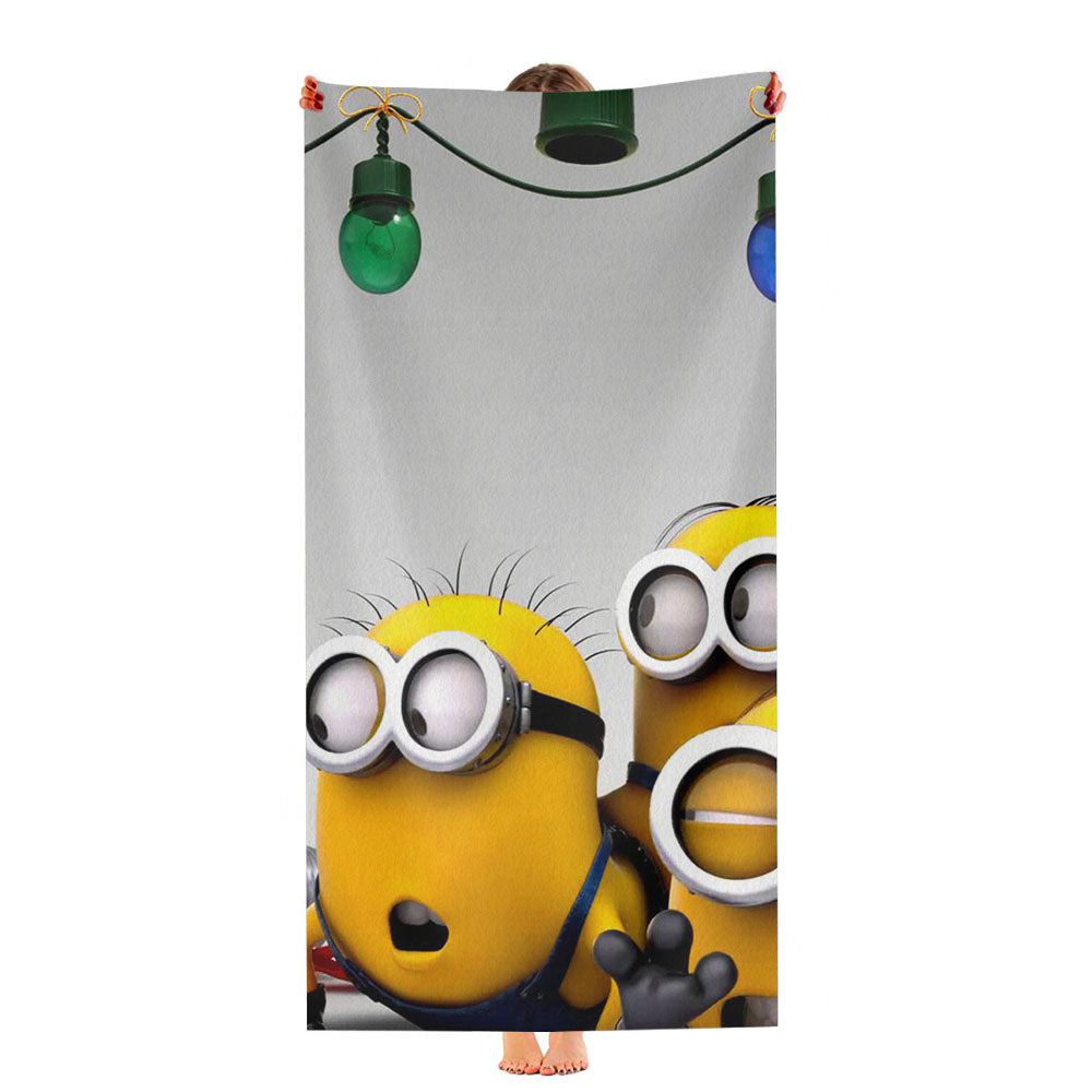 Minion Christmas Ultra-Soft Luxury Bathroom Towels