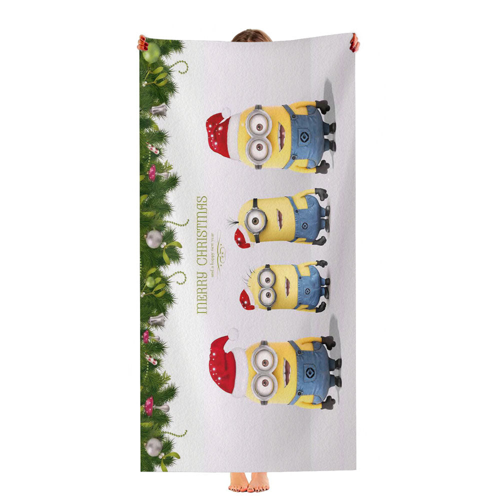 Minions Christmas Ultra-Soft Luxury Bathroom Towels