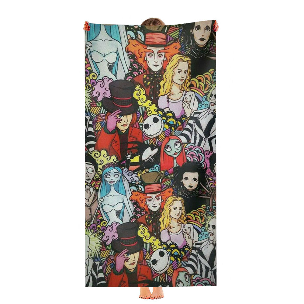 Movie Halloween Collages Characters Ultra-Soft Luxury Bathroom Towels