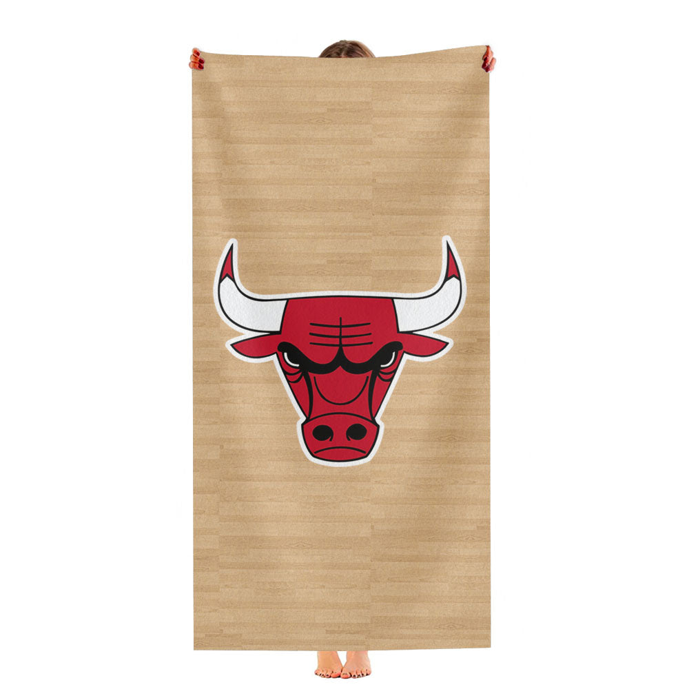 Nba - Chicago Bulls Wallpaper Ultra-Soft Luxury Bathroom Towels