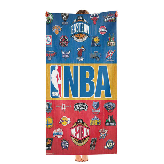 Nba National Basketball Association Logos Team Ultra-Soft Luxury Bathroom Towels