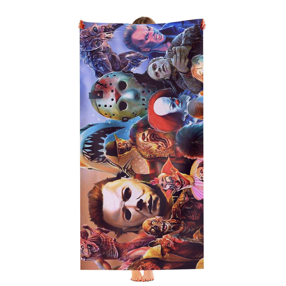Netflix And Chills 31 Nights Of Halloween Ultra-Soft Luxury Bathroom Towels