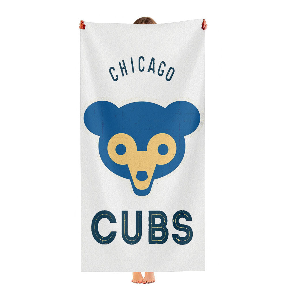 Old Chicago Cubs Logo Ultra-Soft Luxury Bathroom Towels