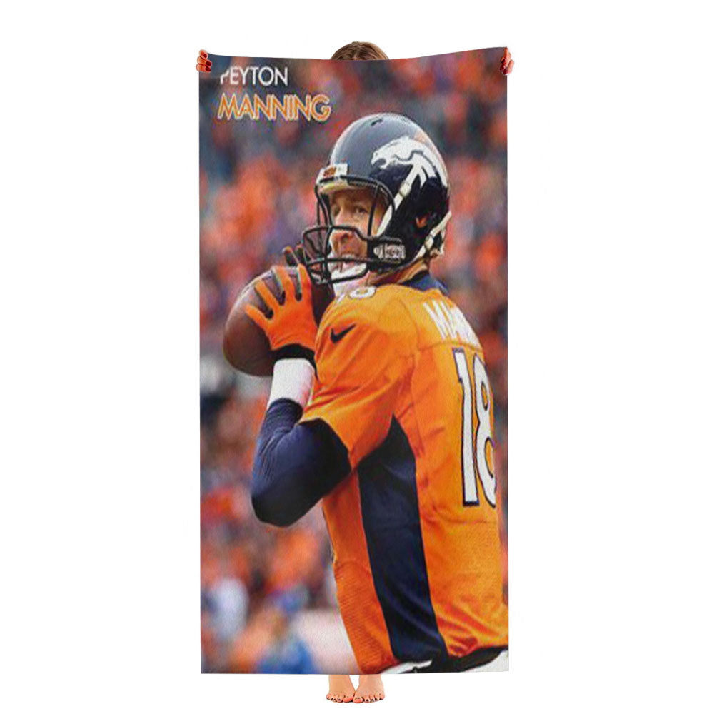 Peyton Manning Denver Broncos Ultra-Soft Luxury Bathroom Towels