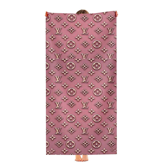 Pink Louis Vuitton Ultra-Soft Luxury Bathroom Towels
