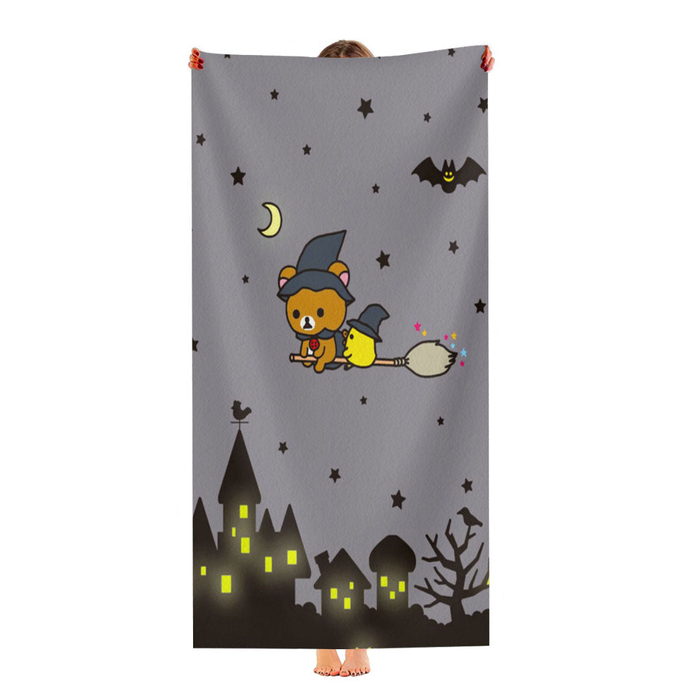 Rilakkuma Halloween Ultra-Soft Luxury Bathroom Towels