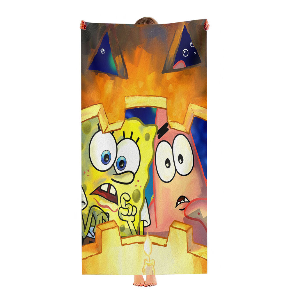 Spongebob Halloween Ultra-Soft Luxury Bathroom Towels