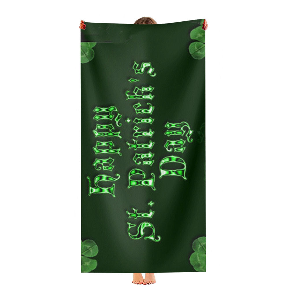 St Patricks Day Icon Ultra-Soft Luxury Bathroom Towels