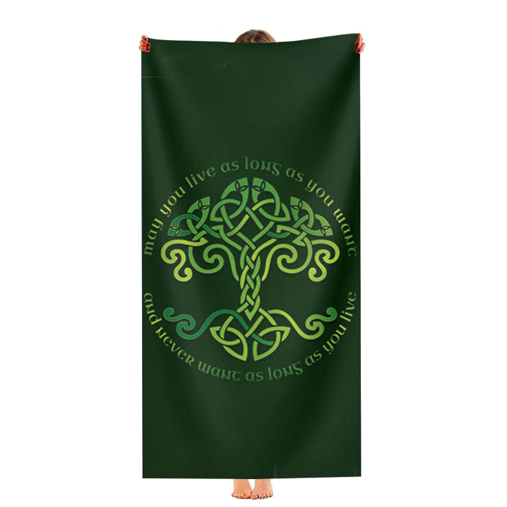 St Patricks Day Quotes Ultra-Soft Luxury Bathroom Towels