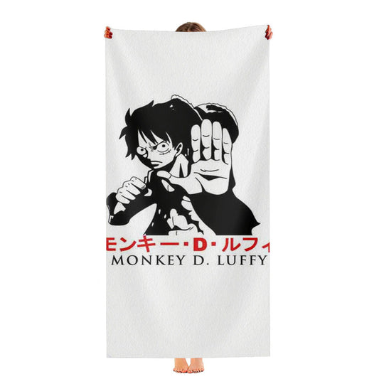 Straw Hat Monkey De Luffy Ultra-Soft Luxury Bathroom Towels