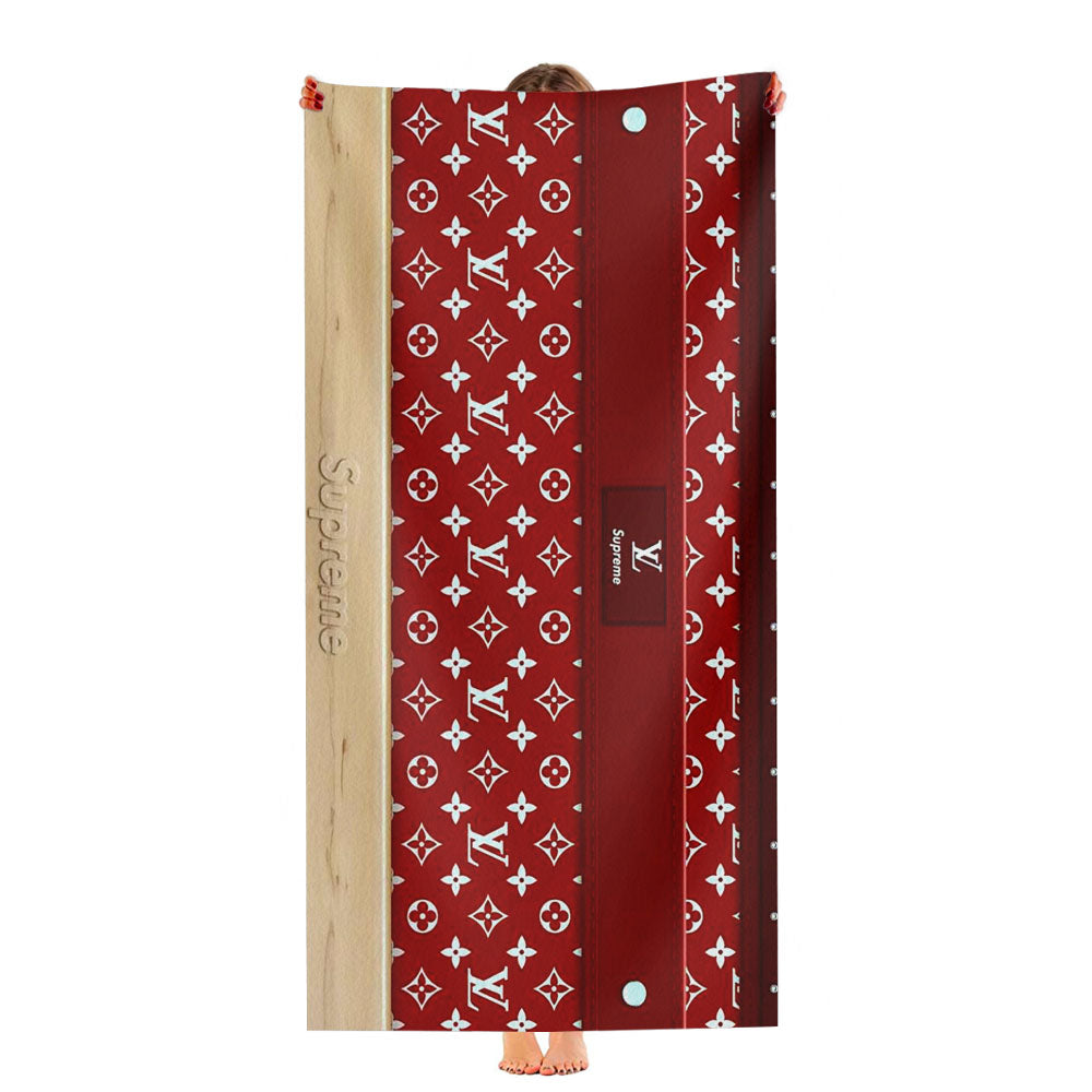 Supreme Louis Vuitton Wood Ultra-Soft Luxury Bathroom Towels