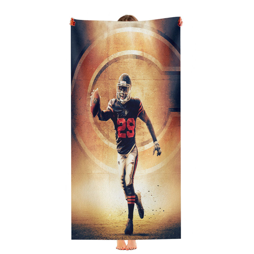 Tarik Cohen Chicago Bear Ultra-Soft Luxury Bathroom Towels