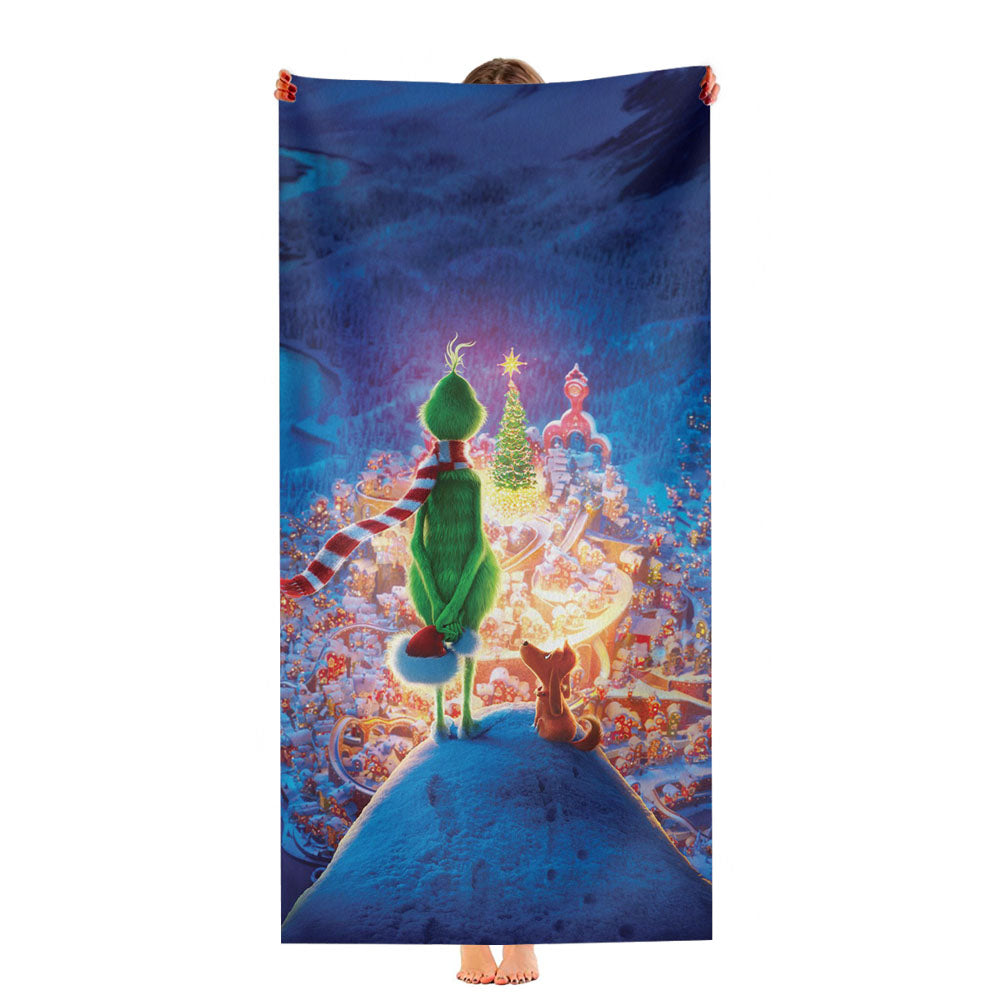 The Grinch Movie Ultra-Soft Luxury Bathroom Towels