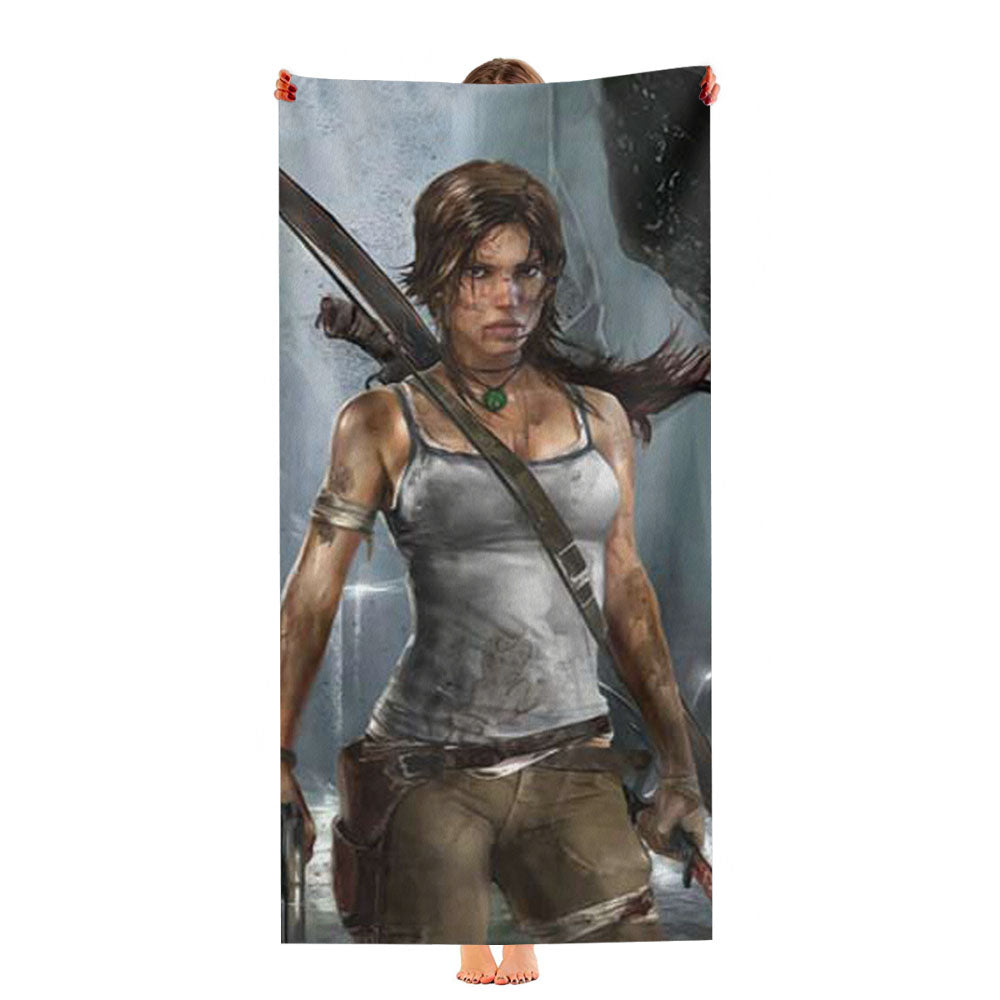 Tomb Raider Lara Croft Ultra-Soft Luxury Bathroom Towels