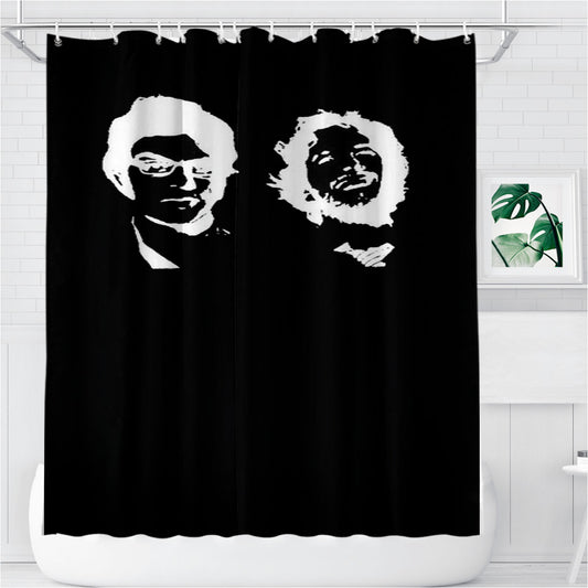 Mc Kenzie And Jemaine Clement Folk Bathroom Shower Curtain Fabric Waterproof | 66 X 72 Inch