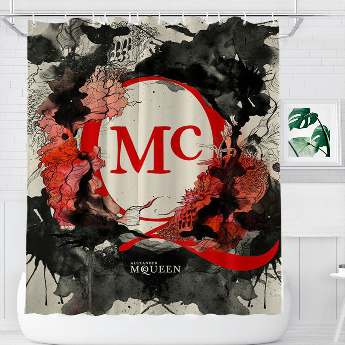 Mc Queen Bathroom Shower Curtain Fabric Waterproof | 66 X 72 Inch