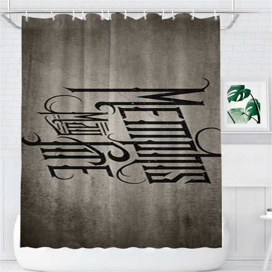 Personalized Memphis May Fire Distressed Logo Shower Curtain Farmhouse Bathroom Decor