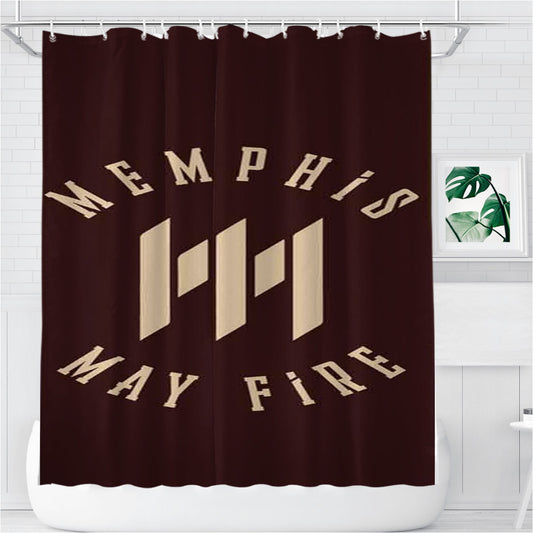 Personalized Memphis May Fire Logo Classic Shower Curtain Farmhouse Bathroom Decor