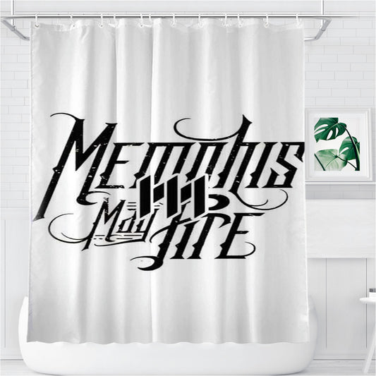 Personalized Memphis May Fire Logo Combination Title Shower Curtain Farmhouse Bathroom Decor