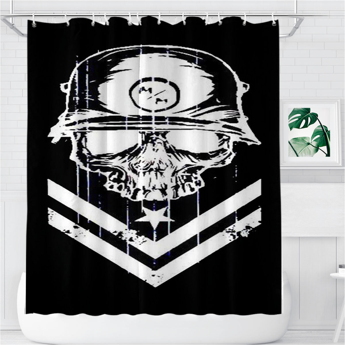 Metal Mulisha Bathroom Shower Curtain Fabric Waterproof | 66 X 72 Inch