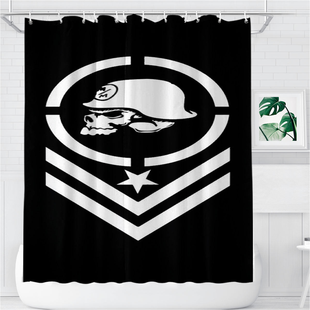 Metal Mulisha 3 Bathroom Shower Curtain Fabric Waterproof | 66 X 72 Inch