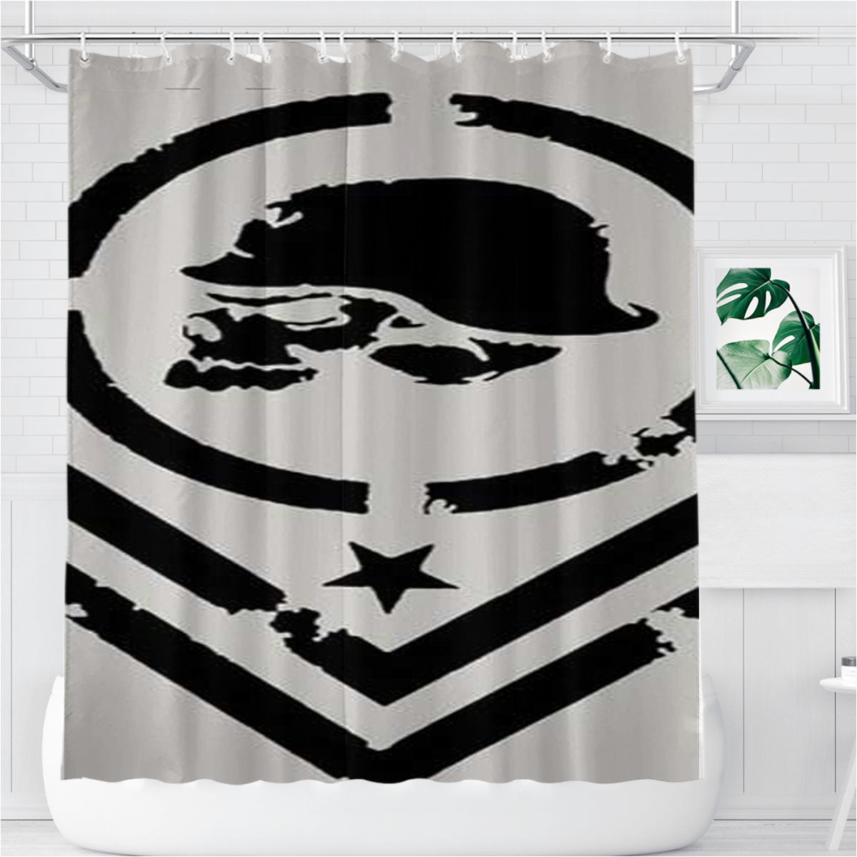 Metal Mulisha Shield Bathroom Shower Curtain Fabric Waterproof | 66 X 72 Inch