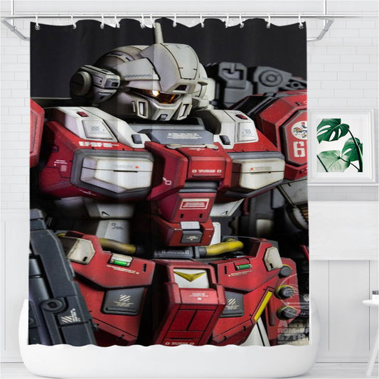 Personalized Mg 1-100 Jesta Air Drop Gundam Kits Collection Shower Curtain Farmhouse Bathroom Decor